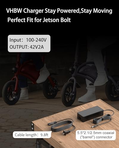 42V Charger for Jetson Electric Bikes and Scooters - Compatible Models