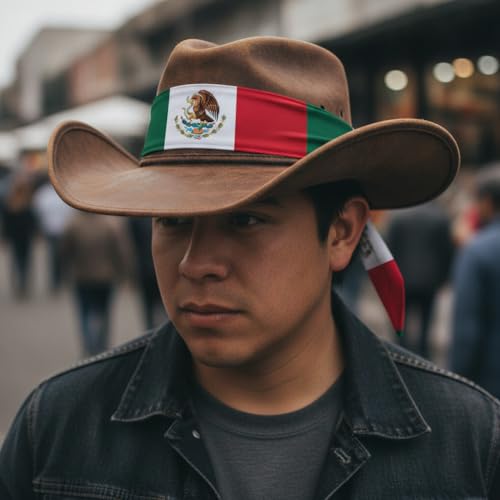 Soccer Fan Headband - Mexico National Flag Tie Head Tie