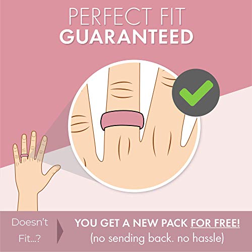 Silicone Wedding Ring for Women - Pure White Engagement Band 5.5mm