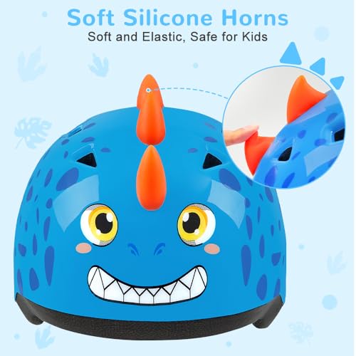Cute Toddler Bike Helmet for Ages 1-3 - Adjustable Kids Safety Helmet with Animal Designs