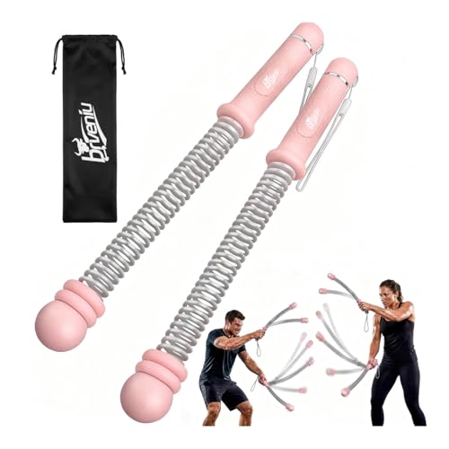 Brveniu Pink Ropeless Portable Weighted Battle Rope for Home Gym