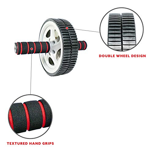 Ab Roller Exercise Wheel for Core Training - Black