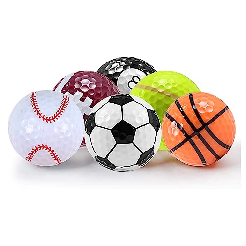 Sheffla Novelty Funny Cute Golf Balls - Perfect Gift for Kids & Golfers, Variation: Golf Balls