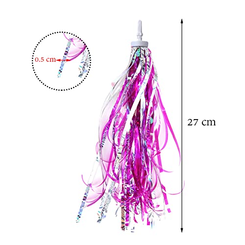 Kids Bicycle Handlebar Streamers - Hot Pink Sparkle Tassels