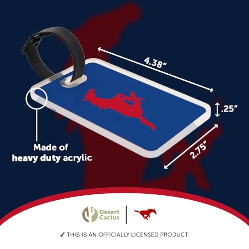 Acrylic Luggage Tag ID Holder - Desert Cactus A (2 Pack)