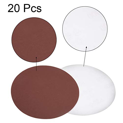 uxcell 6" PSA Sanding Discs 2000 Grits Self Stick Aluminum Oxide Sandpaper for Random Orbital Sander Wood Metal Dry Polishing 20pcs