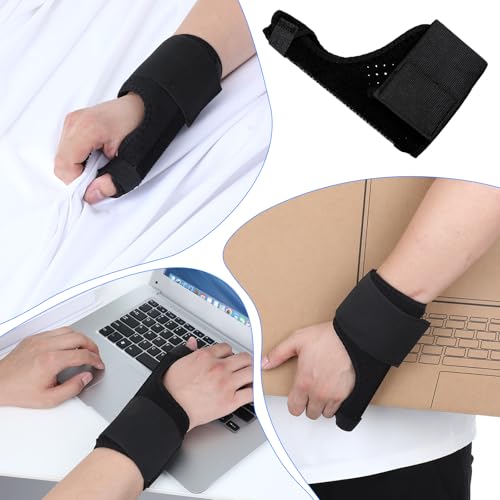 Pinky Finger Splint with Adjustable Wrist Strap - Black