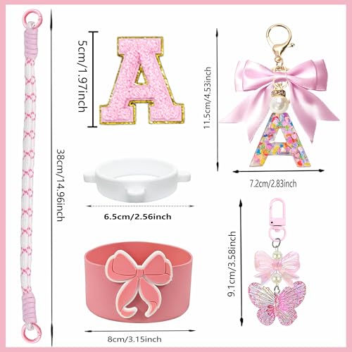 Bow Silicone Boot Set for Owala Water Bottle 32oz Pink
