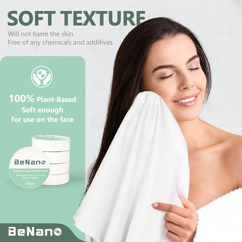 Compressed Bath Towel Tablets - 55.1 x 27.5 in, 5 Pack