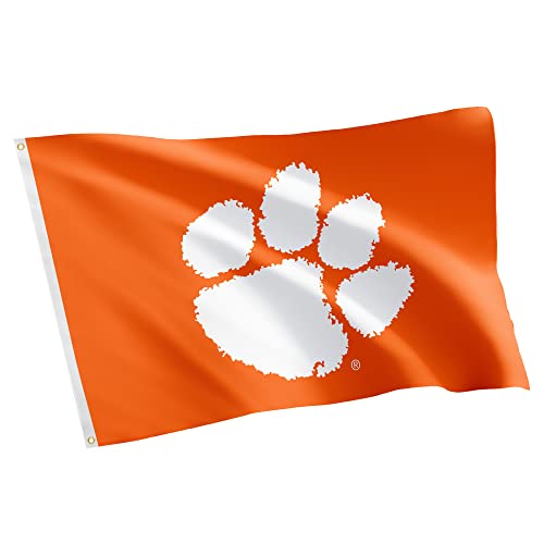 Clemson University Tigers Flag - 3x5 Ft Orange Single-Sided