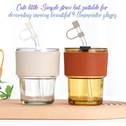 7-Piece Silicone Straw Cover Set for 30oz and 40oz Tumblers - 7 Colors