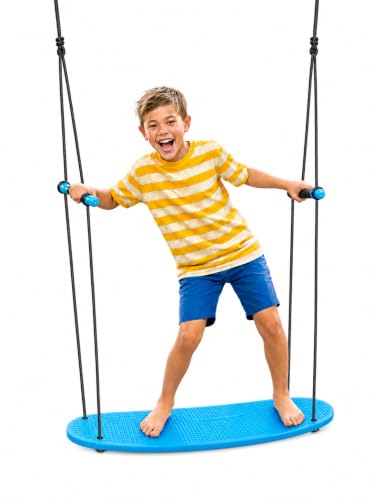Kick Stand Up Surfing Tree Swing - Blue - 24" SwingBoard