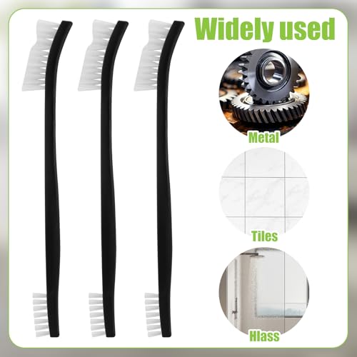 6-Piece Double-Ended Cleaning Brush Set - Nylon Bristle Detail Tools