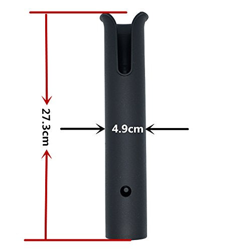 Wall Mounted Fishing Rod Holder - 1 Pole - Black
