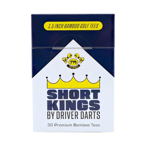 Short Kings Bamboo Golf Tees - Premium 1.5 Inch Pack