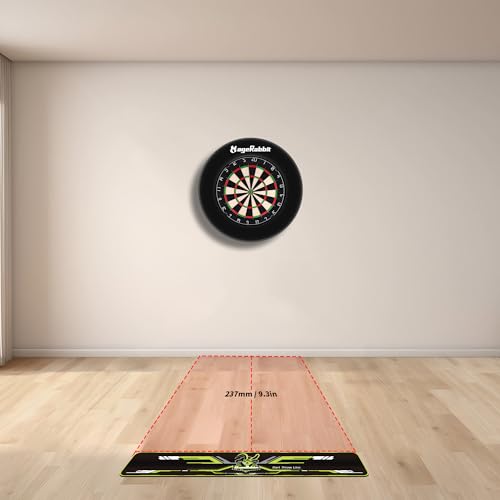 Dart Throw Line with Storage Case - PVC Non-Slip Marker 2.9" x 23"