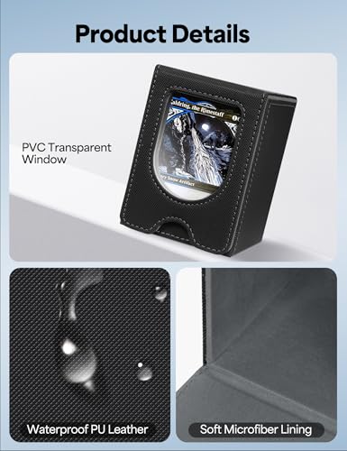 Card Deck Box for Magic: The Gathering - Holds 100+ Cards, Waterproof