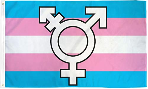 Transgender Symbol Flag - 3x5 Ft Poly with Grommets