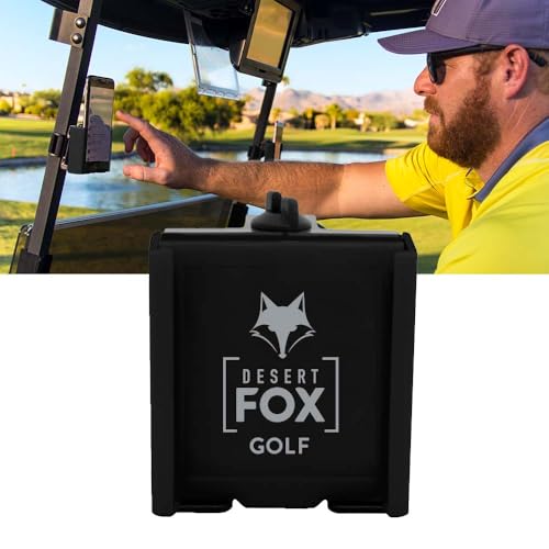 Adjustable Golf Phone Caddy - Secure Strap for Hands-Free GPS - Black