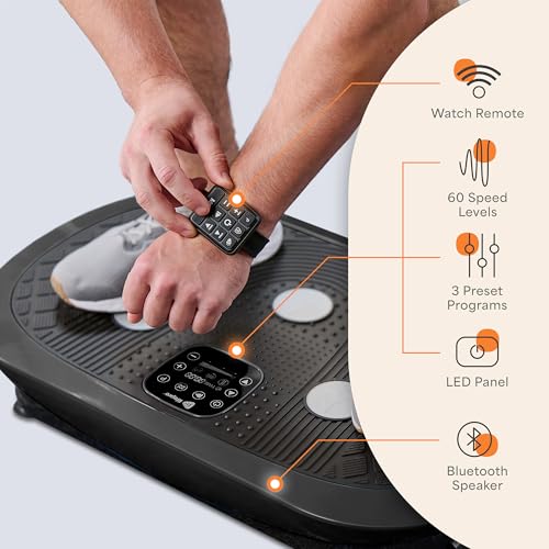 4D Vibration Plate Exercise Machine - Black, Small
