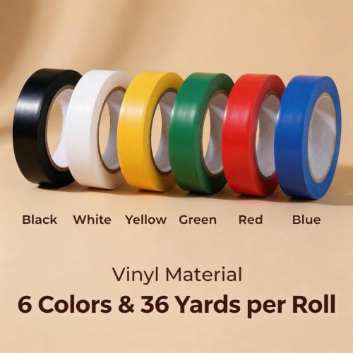 Vinyl Floor Marking Tape - No Residue, Multi-Purpose for Home & Office