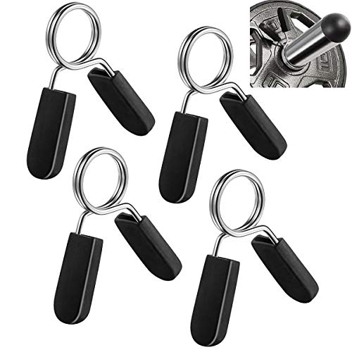 Barbell Clamps for 1-Inch Standard Weight Bars - 4 Count