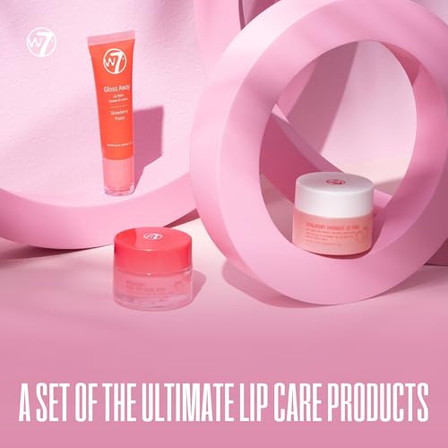 Lip Care Trio - Overnight Mask, Balm & Scrub - Strawberry