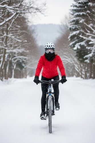 Balaclava Ski Mask - Winter Thermal Face Mask Neck Gaiter - Black