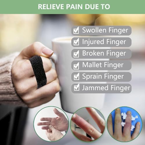 10PCS Finger Buddy Straps - Adjustable Support Tape for Pain Relief