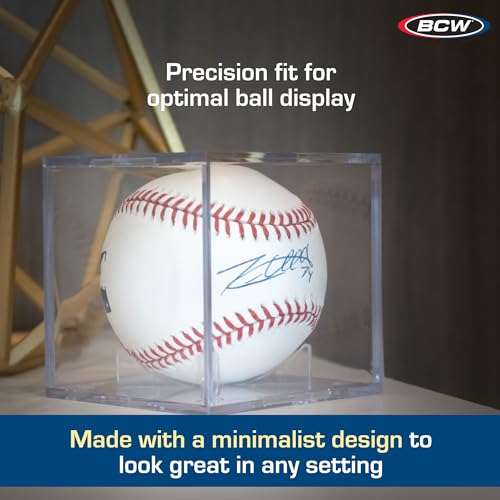 Baseball Display Case - UV Protected, Easy Assembly - 1 Pack