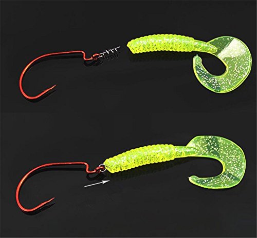 100pcs Spring Twist Lock Fishing Hook Centering Pins - 14mm