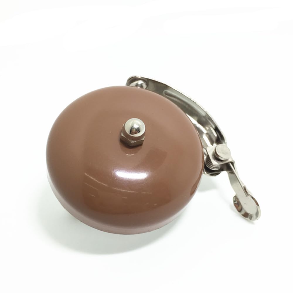 BBxunsless Bicycle Retro Bell Leisure Bicycle Dial Bell Aluminum Silver Gold Coffee Brown Bicycle Bell Bicycle Bell (Coffee)