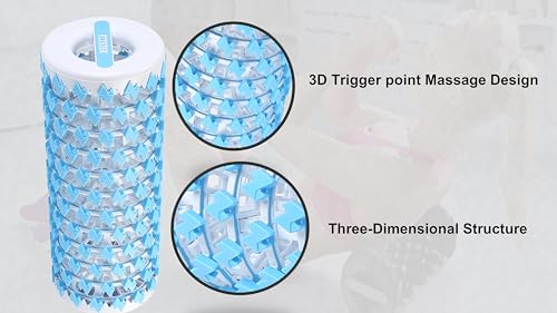 Fitster Blue Collapsible Foam Roller – 13 Inch Portable Exercise & Recovery Tool