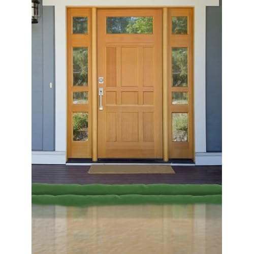 4Pcs 10'¡¿ 6'' Long Sand Bags for Flooding - Thickened Canvas Flood Protection Sandbag Tube with Elastic Band, Reusable Flood Rain Wind Barrier Sand Bag Tube for Door Window Flood Control