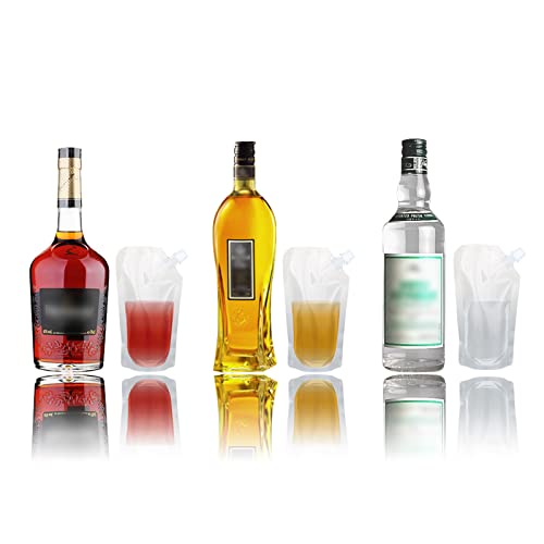 20 Pcs 8 oz Reusable Travel Drinking Flasks with Funnel