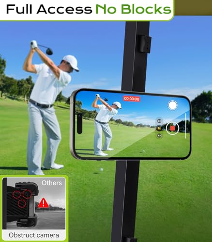 Magnetic Golf Cart Phone Holder - Easy One Hand Operation