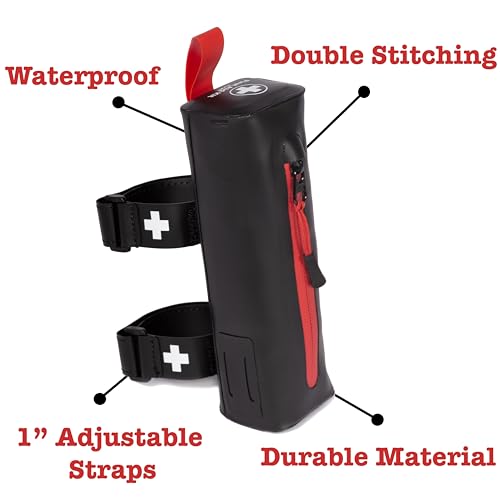 Cyclist Bike First Aid Kit Waterproof Case with 50 Emergency Supplies
