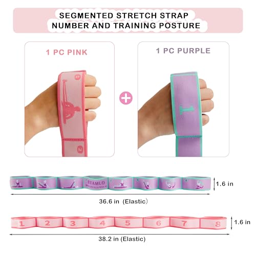 Kids Stretch Bands - 2 PCS Adjustable Dance & Gymnastics Straps
