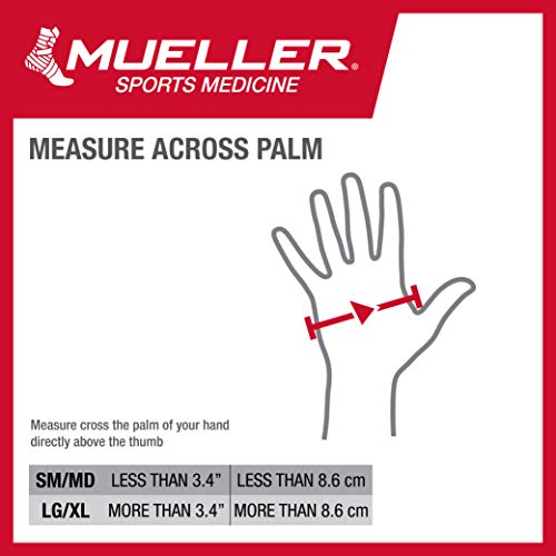 Mueller Large/X-Large Compression Glove for Hand & Wrist Pain Relief, Support, Arthritis, Carpal Tunnel - Beige