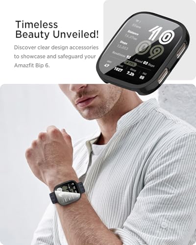 Amazfit Bip 6 TPU Protective Case - Shock-Proof Black