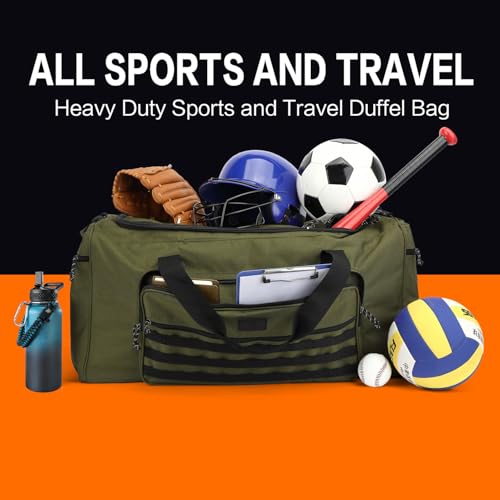 TONRUYN Extra Large 120L Duffle Bag Green | Tactical Travel Gym Bag