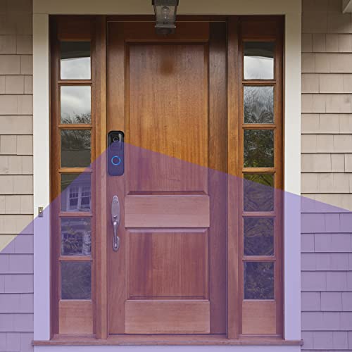 Adhesive Door Mount Compatible with Blink Video Doorbell (2021-1st Gen), No-Drill Mounting Bracket, Not for Blink Video Doorbell (2025-2nd Gen), Accessories for Your Security System - Black