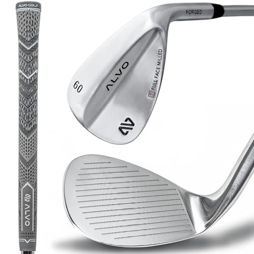 Alvo Golf Satin Chrome 60° Right-Hand Full Face Wedge - Individual Golf Club