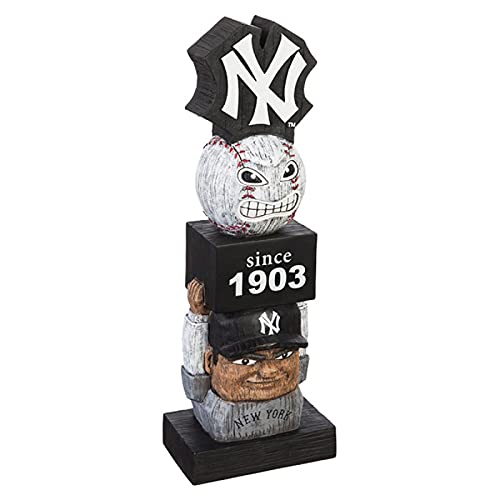 New York Yankees Tiki Totem Garden Statue - 16 Inch Vintage Design