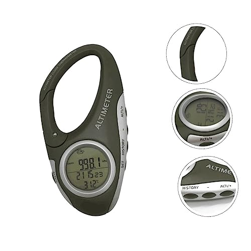 Portable Handheld Altimeter Barometer Thermometer with Carabiner