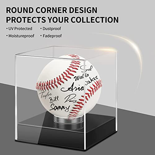 Baseball Display Case - UV Protected Acrylic Cube for Memorabilia