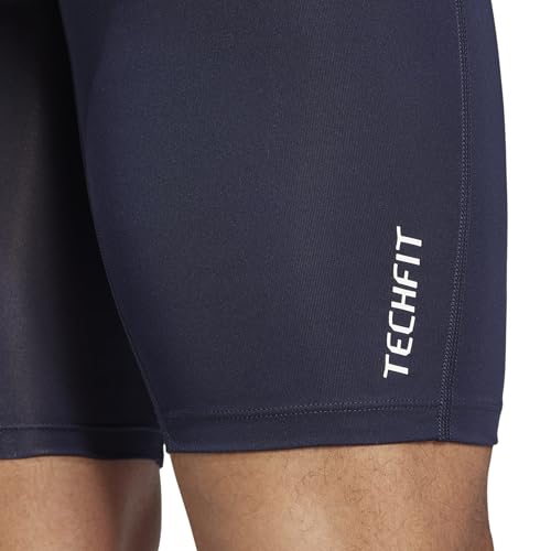 adidas Men’s Techfit Compression Leggings X-Large Ink Black Athletic Bottoms
