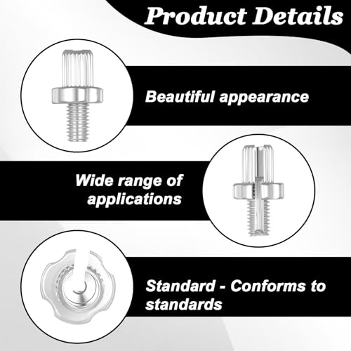 M7 Brake Lever Adjuster Set - 4 Pcs Black & Silver Aluminum Alloy