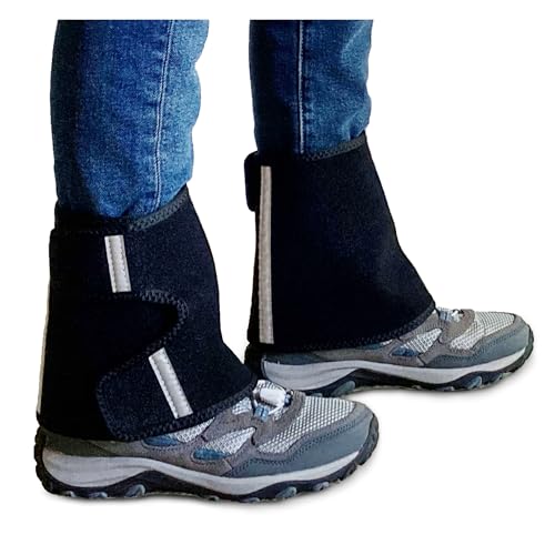 Neoprene Gaiters for Hiking, Yard Work & Outdoor Safety - Adjustable & Reflective