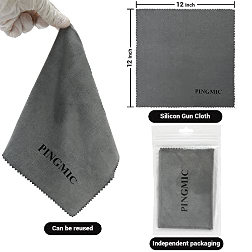 Silicon Gun Cleaning Cloth - 12" x 12" Microfiber, 2 Pack